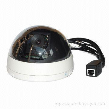Color Dome Camera with Hisilicon Chipset, 480TVL Maximum Resolution Ceiling Mounting, Sony CCD